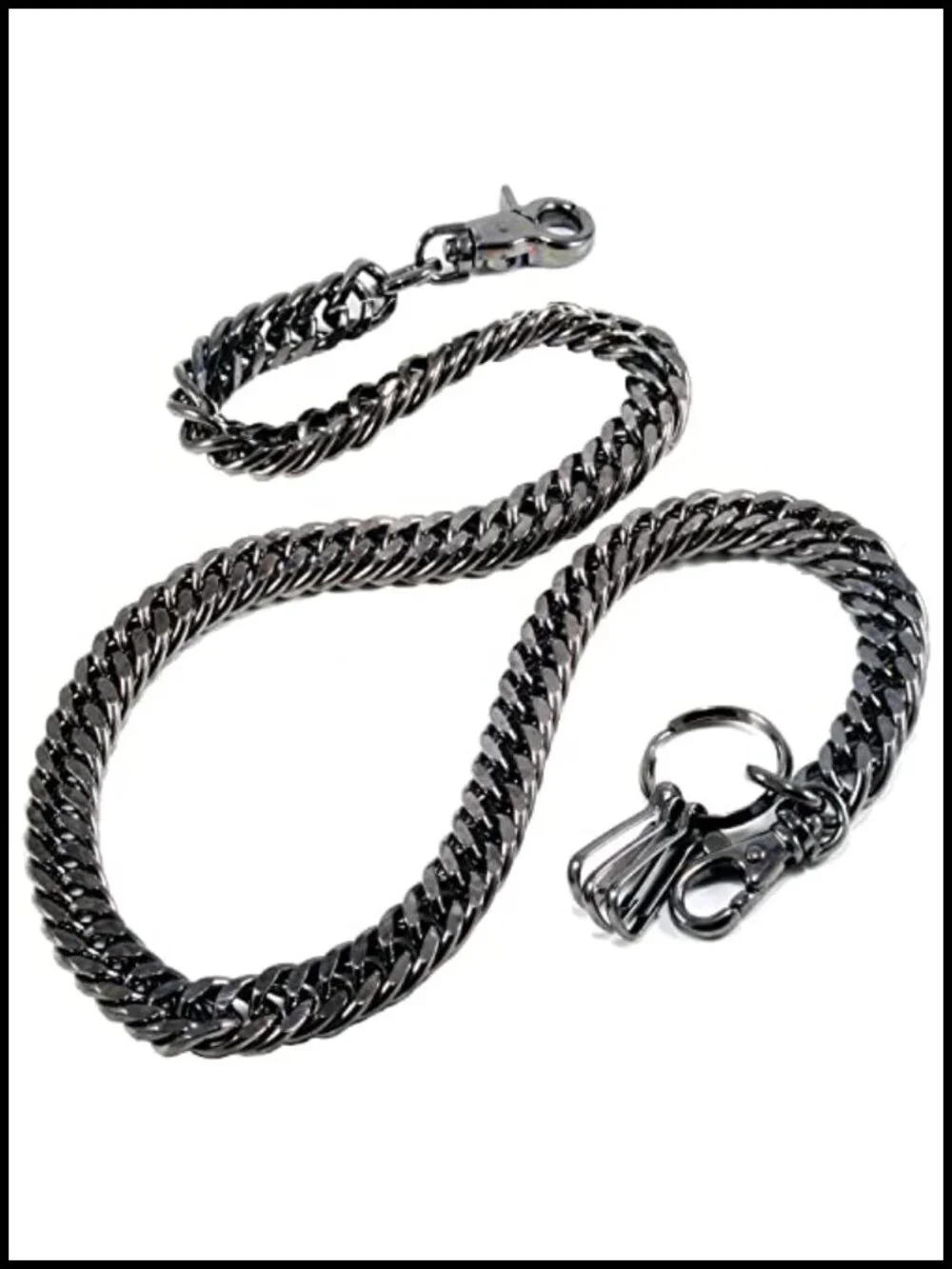 Heavy Duty Chrome Plated Steel Wallet Chain for Bikers & Truckers 20 inch